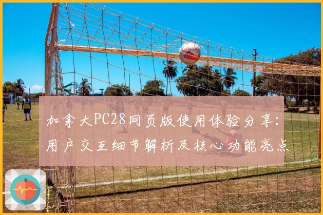 加拿大PC28网页版使用体验分享：用户交互细节解析及核心功能亮点分析